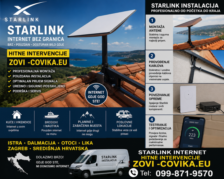Starlink instalacije Dalmacija Starlink instalacije Dalmacija